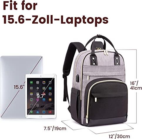 Immagine prodotto Only-Bags.Store Zaino Zaino per computer portatile da 15,6 pollici Zaino per la scuola Zaino per adolescenti (23 l)