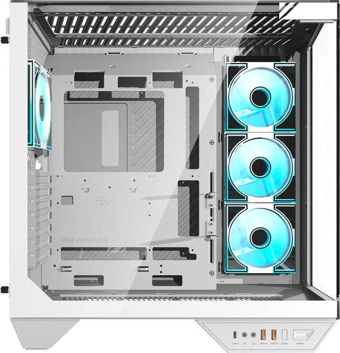 Produktbild Darkflash Tech Darkflash Computer Case DY470 4 fans (white) (ITX, ATX, mATX)
