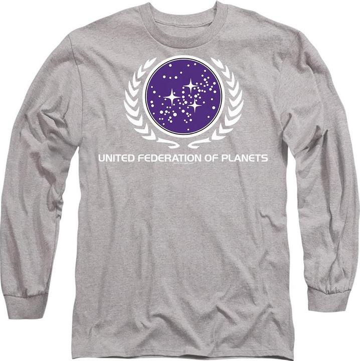 Actual product image Unisex Adult United Federation Logo T-Shirt (XL)