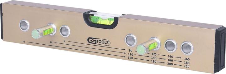 Actual product image KS Tools Standard distance spirit level / Mounting connection gauge (24.60 cm)