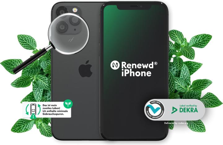 Produktbild Renewd iPhone 11 Pro (64 GB, Space Grey, 5.80", 12 Mpx, Dual SIM, A / Wie neu)