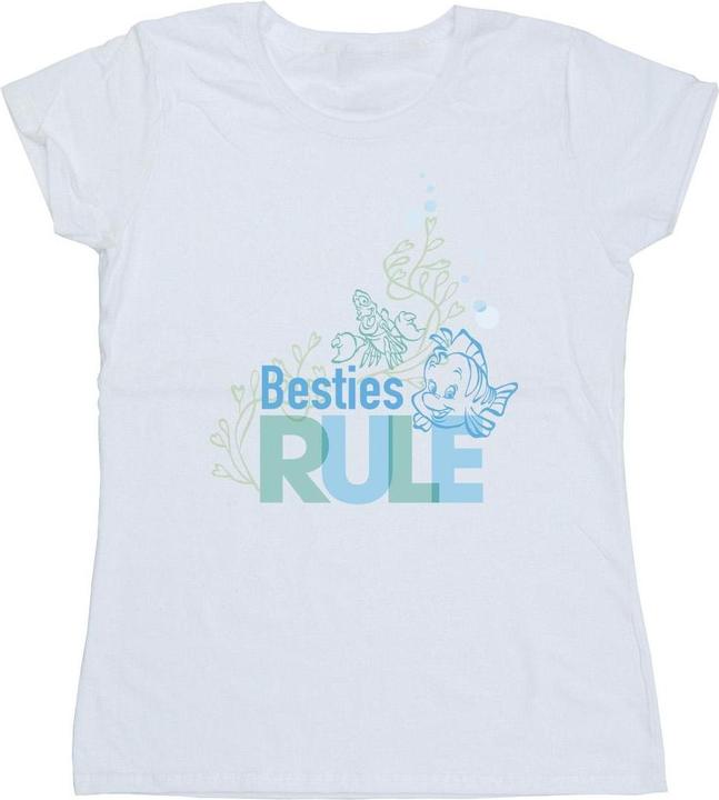 Actual product image Disney Womens/Ladies The Little Mermaid Besties Cotton T-Shirt (L)