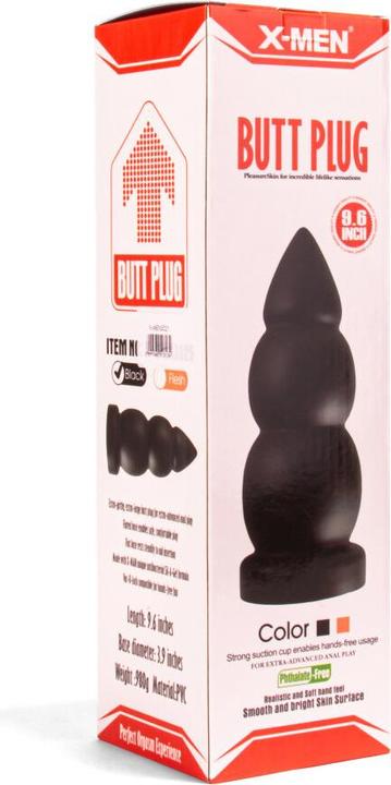 Productafbeelding X-Man X-MEN 9,6 Inch Butt Plug Zwart