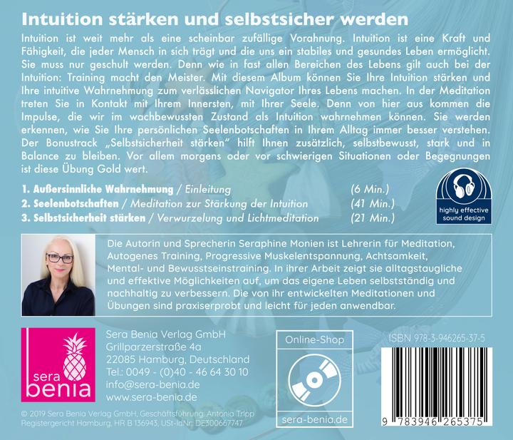 Image du produit Intuition (Méditations pour une guidance intérieure forte) - Renforcer l'intuition, prendre (Séraphine Monien, Allemand)