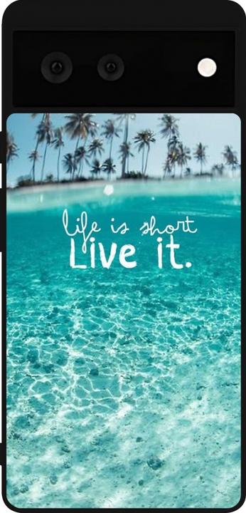 Actual product image PhoneLook Coque Silicone rigide noir Summer 18 24 (Google Pixel 6a)