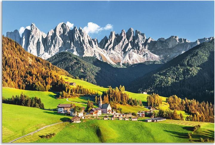 Actual product image Artland Alps Mountains Santa Maddalena U1TF (60 x 40 cm)