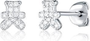 Produktbild JVD Silver Earrings Teddy Bears With Zircons