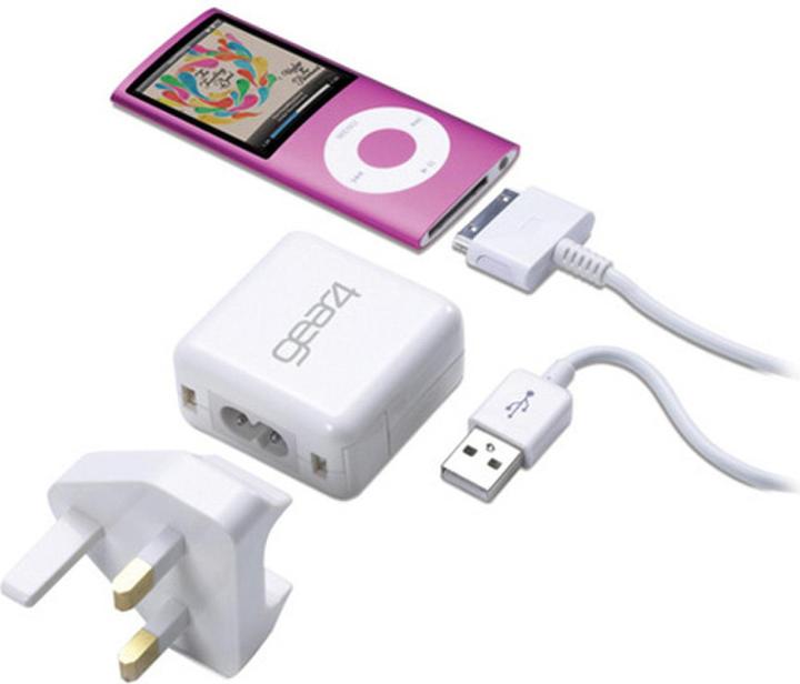 Produktbild gear4 World Tour USB Netzadapter für alle iPods & iPhones (5 W)