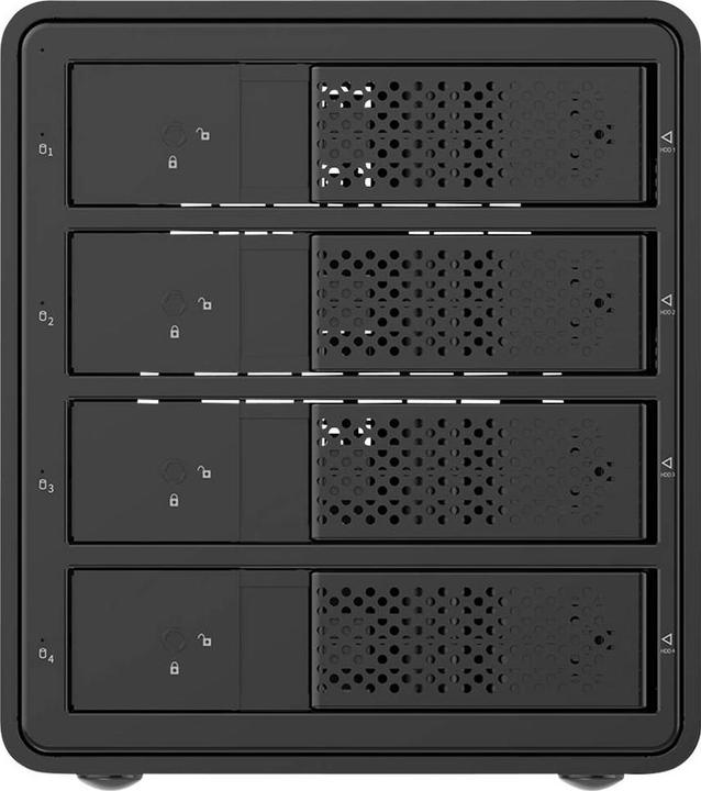 Image du produit Renkforce RF-6647598 8.9 cm (3.5 Zoll) Festplattengehäuse 4 Bay 3.5 Zoll USB-A ( (3.5")