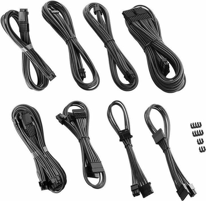 Actual product image CableMod RT-Series Pro ModMesh 12VHPWR Dual Cable Kit for ASUS/Seasonic - carbon