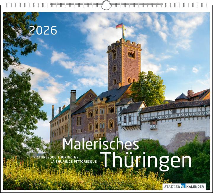 Image du produit Malerisches Thüringen 2026 (Couverture rigide, Allemand, Français, Anglais)