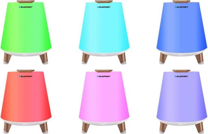 Actual product image Blaupunkt BT25LAMP Portable Speaker Stereo Portable Speaker White 10W (Rechargeable battery operated)