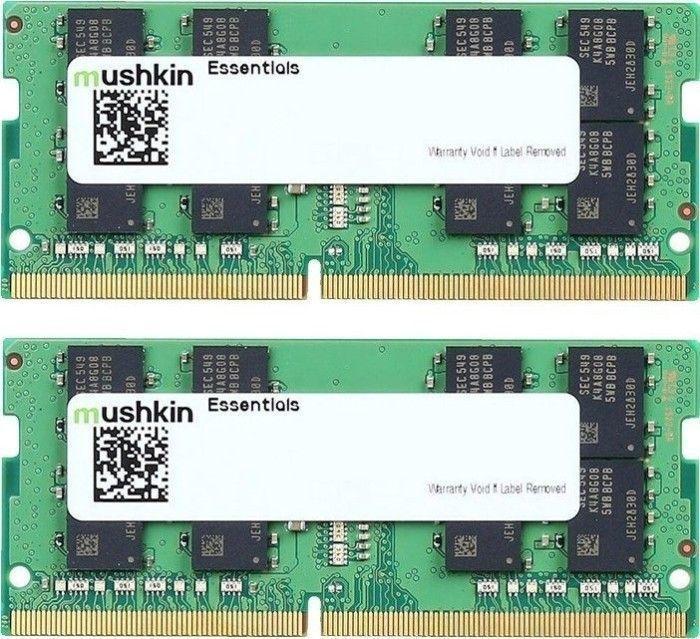 Actual product image Mushkin DDR4 - 32 GB -3200 - CL - 22 - Dual Kit, RAM (MES4U320NF16GX2, Essentials) (2 x 16GB, 3200 MHz, DDR4-RAM, DIMM)