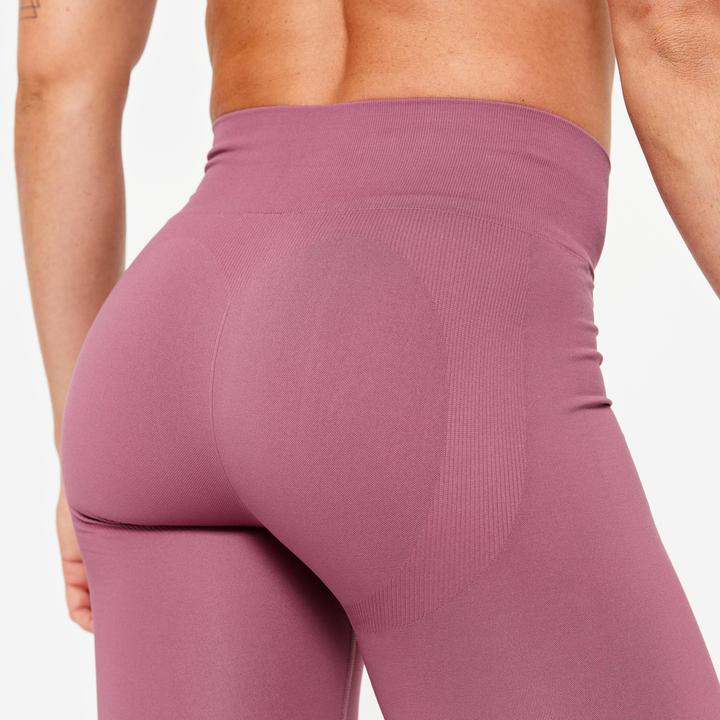 Produktbild Domyos Sportleggings Damen hoher Taillenbund Push-up - lila (XS)