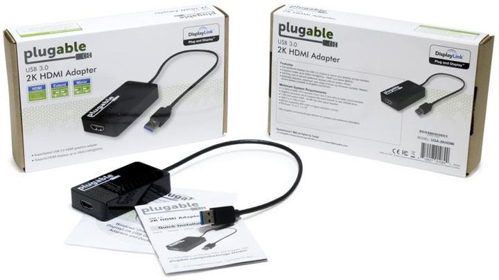 Image du produit Plugable Adaptateur vidéo USB 3.0 vers HDMI (HDMI, USB-A)