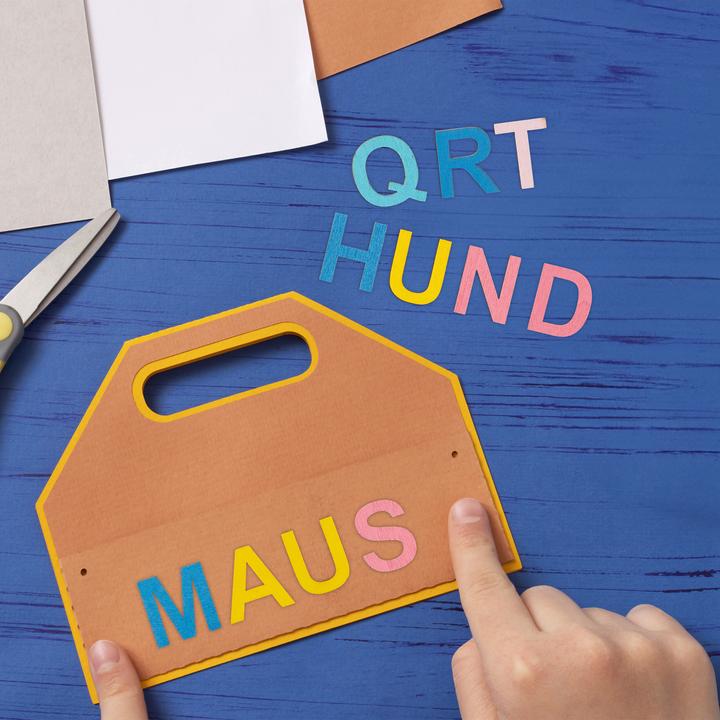 Actual product image Relaxdays 324-piece wooden letter set