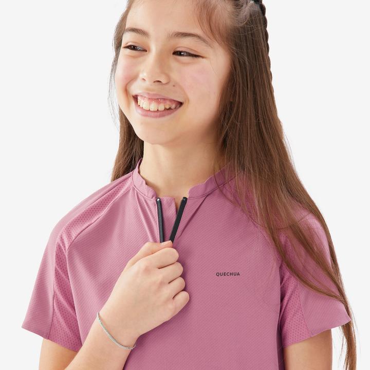 Actual product image Quechua T-Shirt Kinder Gr. 122–170 Wandern - MH900 rosa (8, 9, 10)