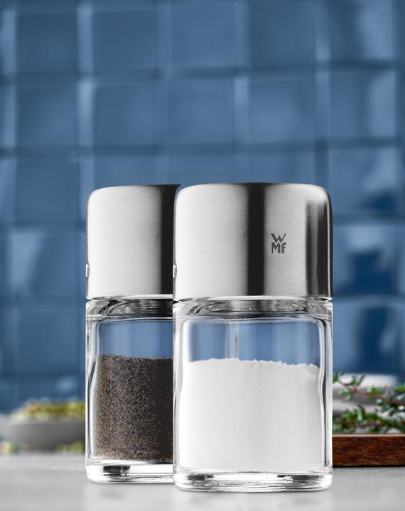 Productafbeelding WMF Zout en Peper Shaker Set 2st Shaker klein Bel Gusto Roestvrij Staal mat (Peper, Zout)