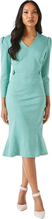 Actual product image Principles Womens/Ladies Dogtooth Jacquard Tab Belt Midi Dress (44 D)