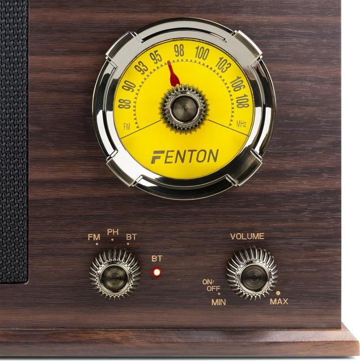Image du produit Fenton Tourne-disque avec Bluetooth RP173 Marron foncé (Manuel)