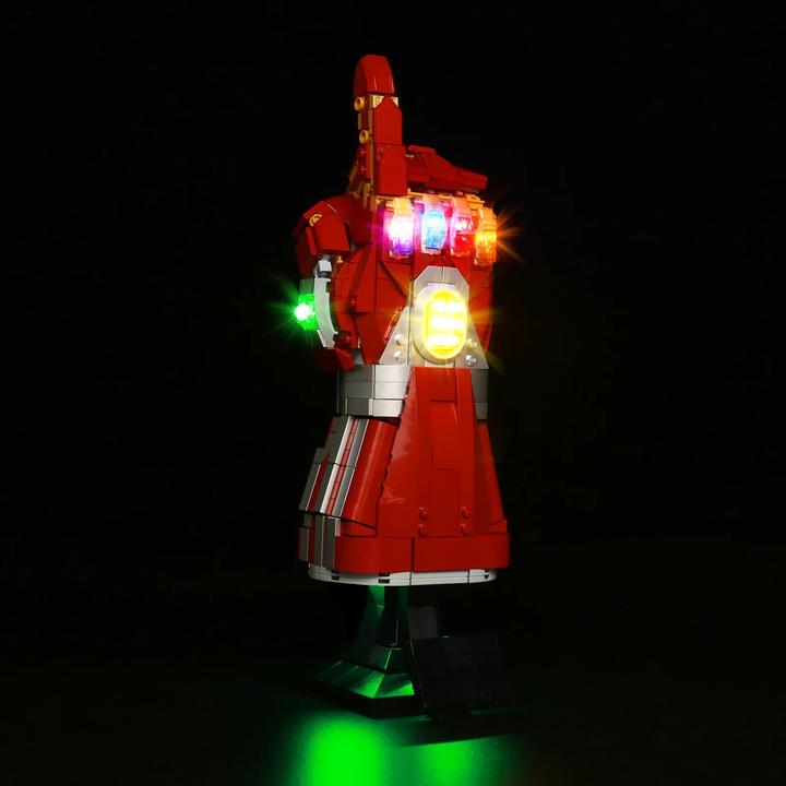 Image du produit BrickBling Kit d'éclairage LED pour LEGO Avengers : Iron Man Nano Gant (76223) incl. télécommande