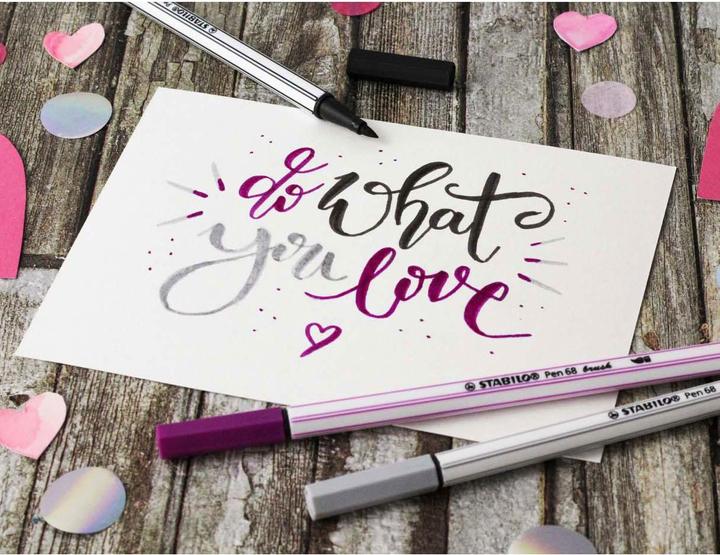 Image du produit STABILO Pen 68 brush (rose pâle, 1 x)