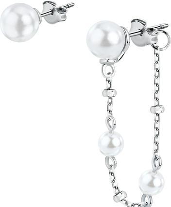 Produktbild Morellato Elegant asymmetric silver stud earrings Perla SAWM08