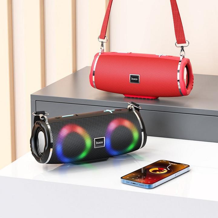 Actual product image Hoco - Wireless Speaker Sports (HC12) - Bluetooth 5.0, Shoulder Strap, 10W - Black
