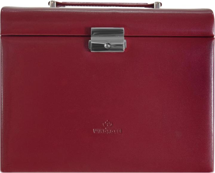 Image du produit Windrose Coffret à bijoux Merino 13 - Rouge