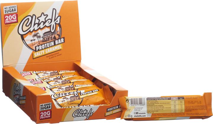 Immagine prodotto Chiefs Protein Bar (Caramel, 12 pz., 660 g)