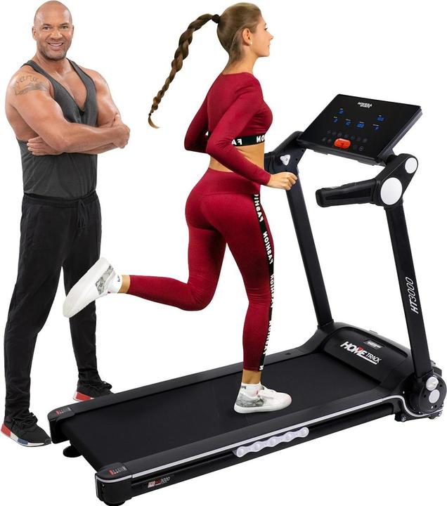 Produktbild Miweba Sports Laufband HT3000 Steigung klappbar elektrisch Fitness Heimtrainer (Schwarz/Weiss)