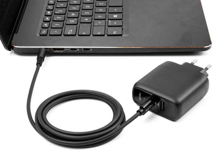 Actual product image Delock Charging cable USB-C to 5.5 x 2.1 mm plug 1.5 m
