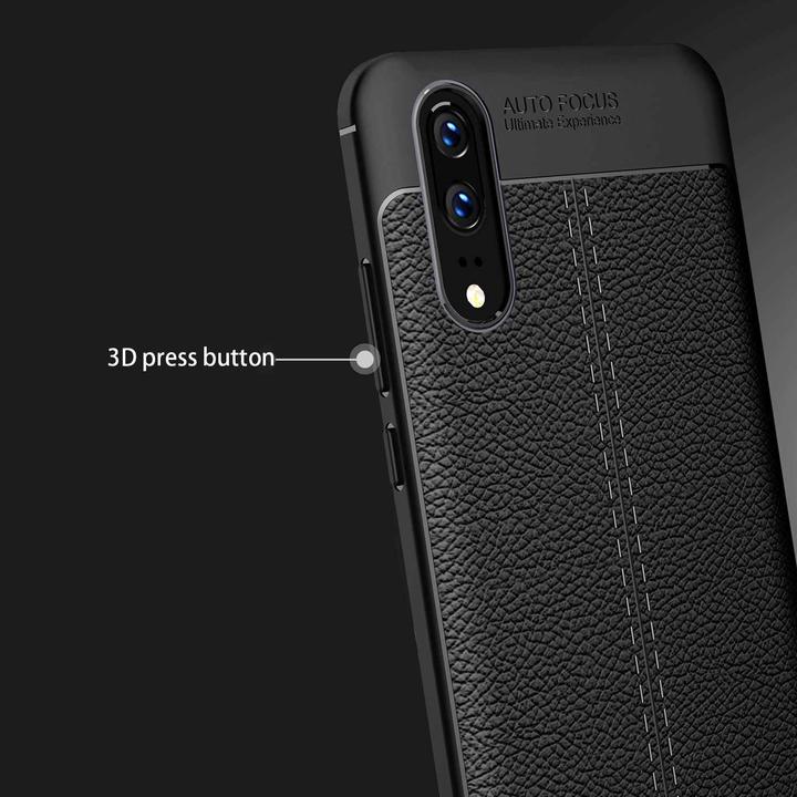 Actual product image Cadorabo TPU Cover Faux Leather Structure (Cubot P20)