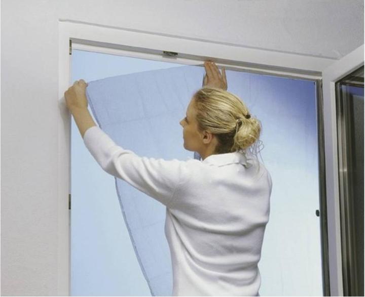 Actual product image tesa Insect screen COMFORT for windows, with Velcro tape, self-adhesive, without drilling (170 x 180 cm)