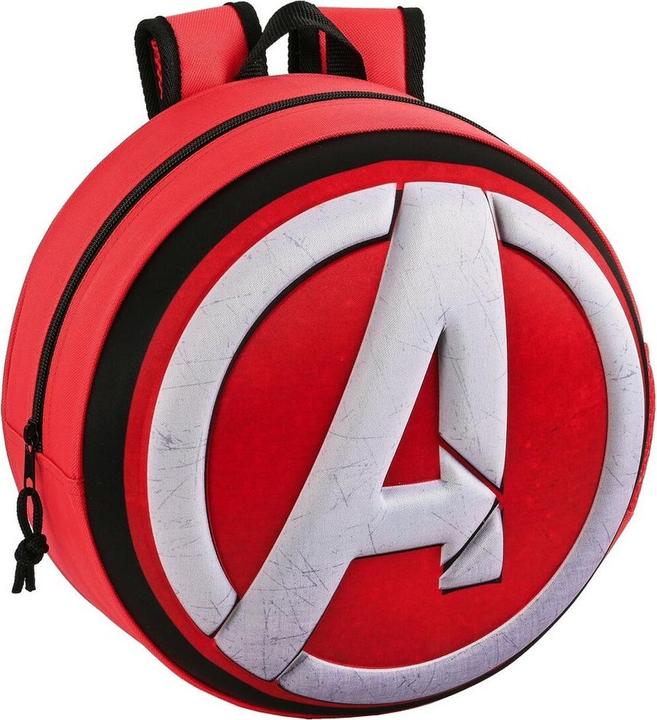 Produktbild Schulrucksack 3D The Avengers Rot Schwarz Weiss (31 x 31 x 10 cm) (10 l)