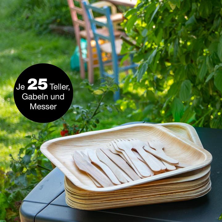 Image du produit Moritz & Moritz Vaisselle en feuille de palmier (25 x)