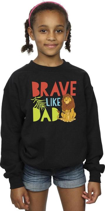 Actual product image Disney Girls The Lion King Brave Like Dad Sweatshirt (128)