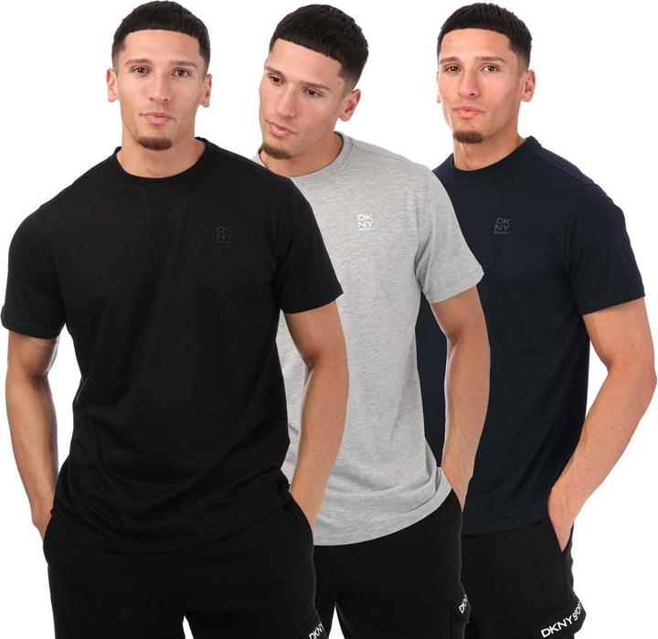 Actual product image DKNY Mens Logo T-Shirt (Pack of 3) (S)