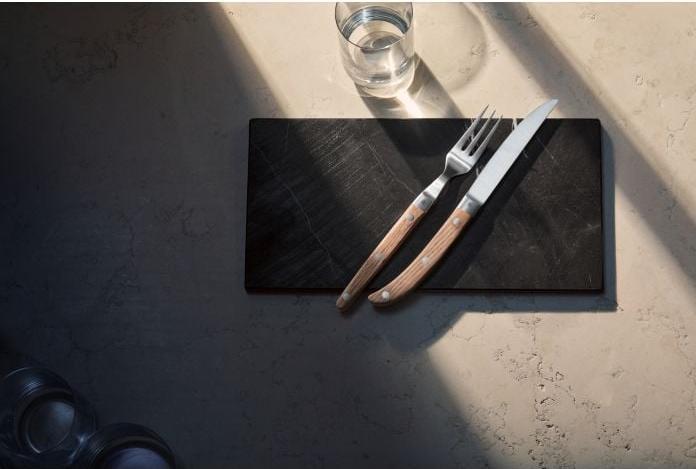 Produktbild WMF Steakbesteck Set Steakmesser 6 Personen Ranch 12tlg Spezialklingenstahl Eichenholz (12 Stück, Besteck Set)