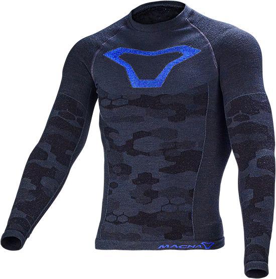 Macna BASE LAYER Unterziehshirt schwarz-grau S-M (S/M)