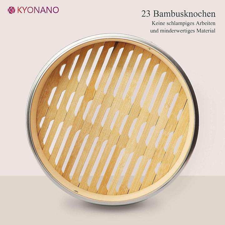 Actual product image Kyonano Bamboo steamer