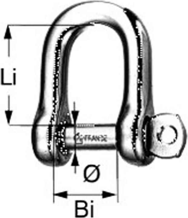 Actual product image Wichard WI shackle D-shape long