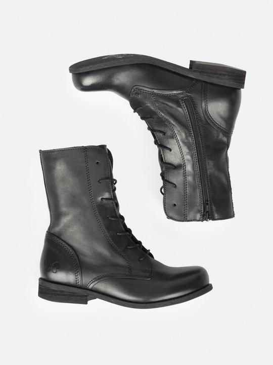 Produktbild Felmini Wide Fit W103 Schnürstiefel aus echtem Leder, mit Innenreissverschluss und niedrigem Absatz. (37)