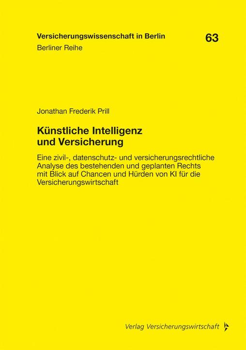 Image du produit Prill:Künstliche Intelligenz und Versic (Allemand, Christoph Brömmelmeyer, Helmut Gründl, Hans-Peter Schwintowski, Helmut Schirmer, Arbalète chrétienne, 2024)