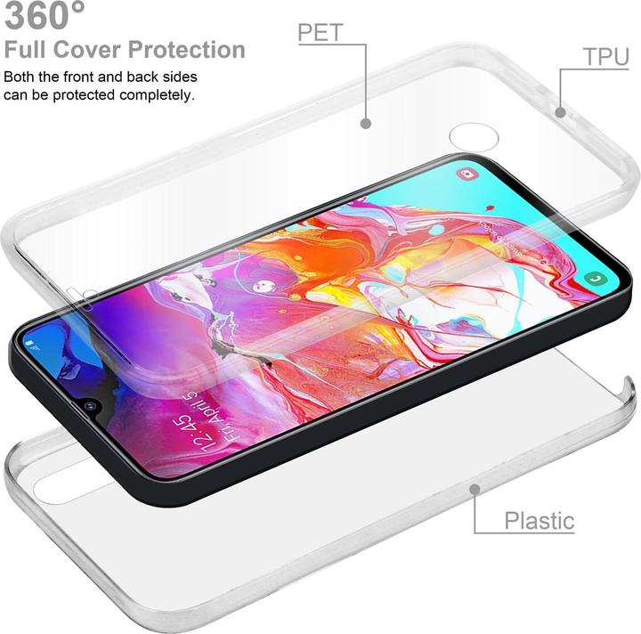 Immagine prodotto Cadorabo TPU 360 gradi di copertura del caso (Samsung Galaxy A70e)