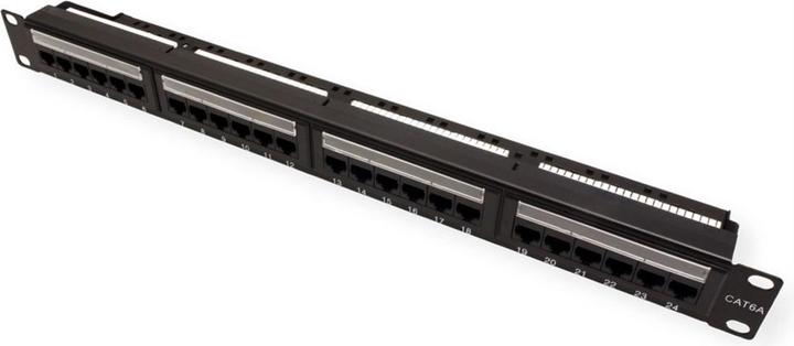 Actual product image Value Cat.6A 19/" patch panel, 24 P, unshielded, black