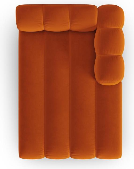 Actual product image Micadoni Velvet Chaise Longue Right, "Lupine", 2 Seats, 117x177x70Made in Europe (Chaise longue)