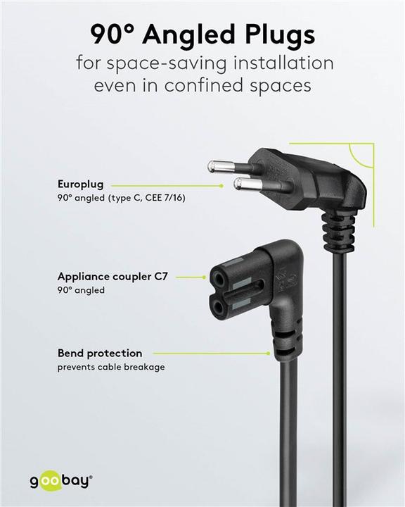 Produktbild Goobay CEE 7/16 – C7 (5 m)