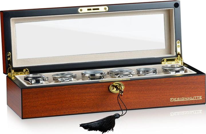 Actual product image Designhütte Watch box Auckland 6 - cherry