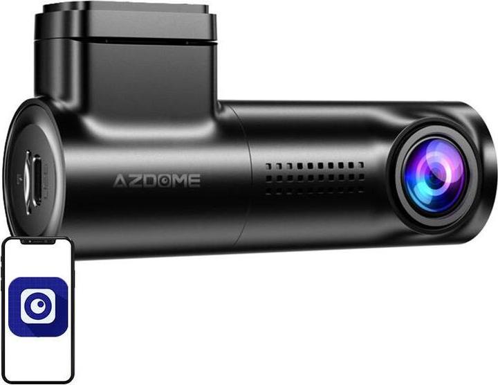 Produktbild AZDome M330 (GPS-Empfänger, Eingebautes Display, Eingebautes Mikrofon, Nachtsicht, Beschleunigungssensor, WLAN, Full HD)